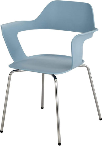 Safco 4275BU Bandi Shell Stack Chair (Qty. 2), blue