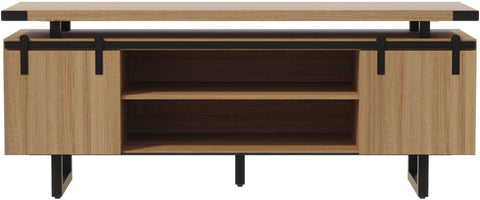 Safco MRLWCWDSDD Mirella Low Wall Cabinet Wood Doors, sand dune