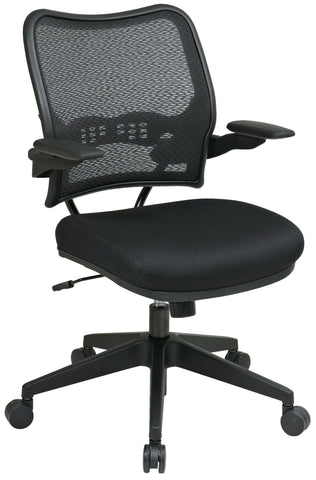 Office Star 13-37N1P3 Space Seating Air Grid Mesh Office Chair, angled front view