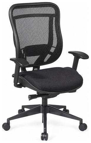 Office Star 818-31G9C18P Space Seating Air Grid High Back Mesh Office Chair, no headrest