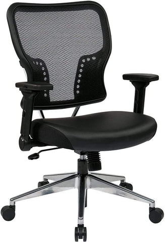 Office Star 213-E37P91F3 Space Seating Office Chair Air Grid Mesh Back, angled front view