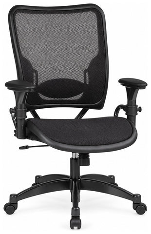 Office Star 6216 Space Seating Professional Mesh Air Grid Office Chair, angled front view