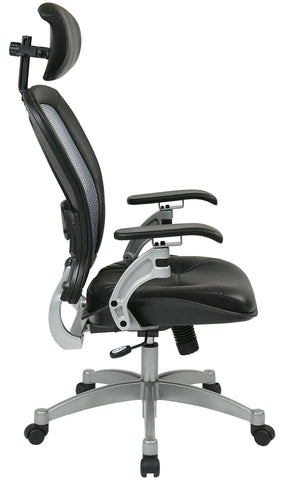 Office Star 36806 Space Seating Professional Mesh Office Chair with Headrest, side view