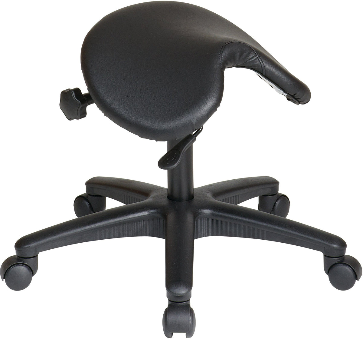 Work Smart Backless Saddle Stool with Adjustable Seat [ST203