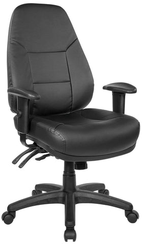 Office Star EC4350 Work Smart Ergonomic Multi-Function Computer Chair, angled front view