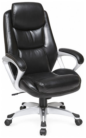 Office Star ECH89186 Work Smart Executive Office Chair with Headrest, angled front view