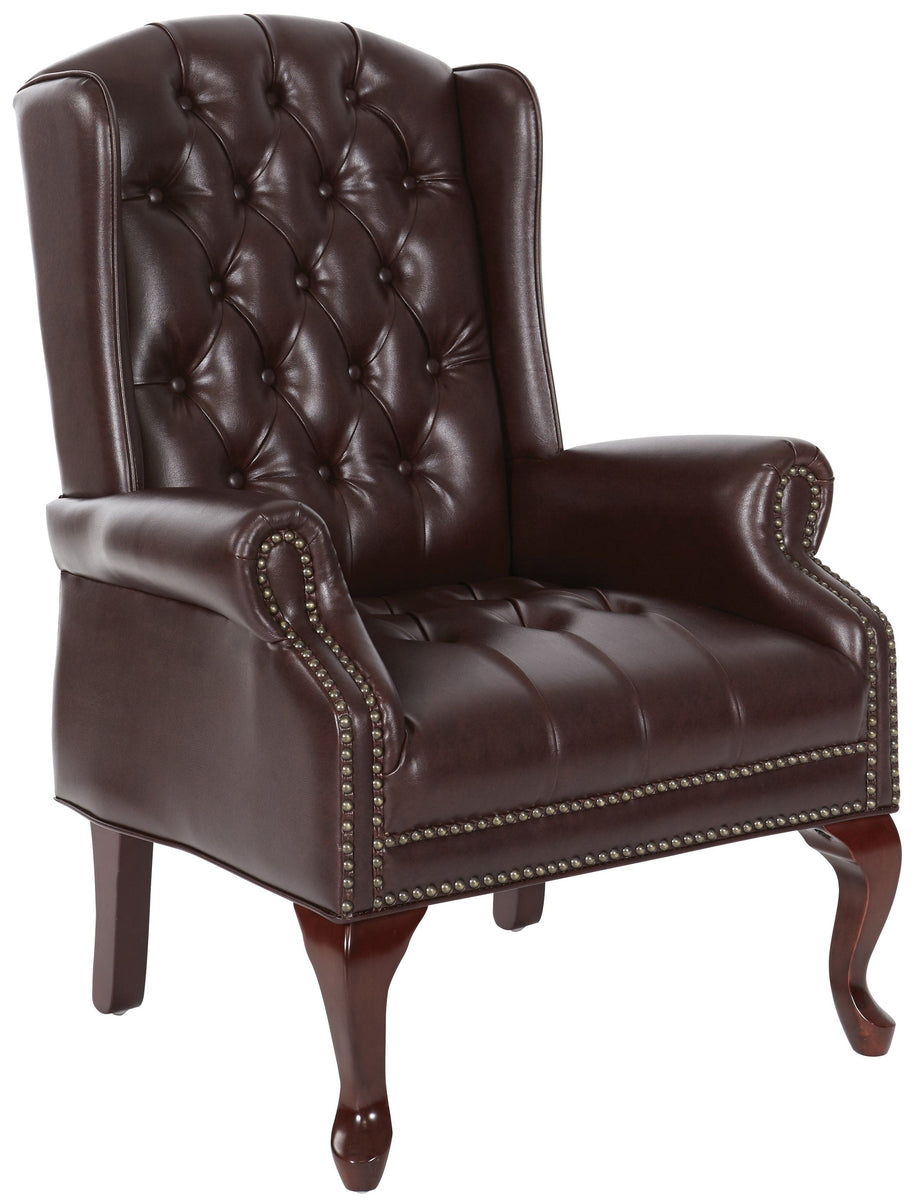 Work Smart Queen Ann Traditional Accent Chair [TEX234] – Office Chairs  Unlimited – Free Shipping!, image size:915x1200