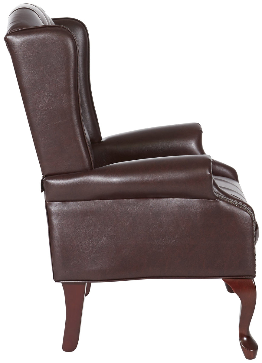 Work Smart Queen Ann Traditional Accent Chair [TEX234] – Office Chairs  Unlimited – Free Shipping!, image size:866x1200