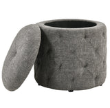Office Star Erindale Round Storage Ottoman [END]