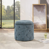 Office Star Erindale Round Storage Ottoman [END]