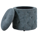 Office Star Erindale Round Storage Ottoman [END]