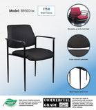 Boss Upholstered Stacking Chair [B9503] Boss Office Products Stacking Chair
