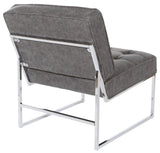 Ave Six Anthony 26” Wide Chair Chrome Base Faux Leather [ATH51] Office Star Leather Office Chair