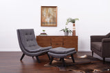 Ave Six Tustin Lounge Chair and Ottoman Faux Leather [TSN51] Office Star Accent Chair
