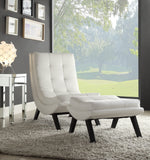 Ave Six Tustin Lounge Chair and Ottoman Faux Leather [TSN51] Office Star Accent Chair
