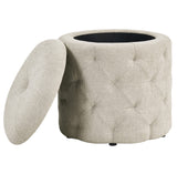 Office Star Erindale Round Storage Ottoman [END]