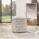 Office Star Erindale Round Storage Ottoman [END]