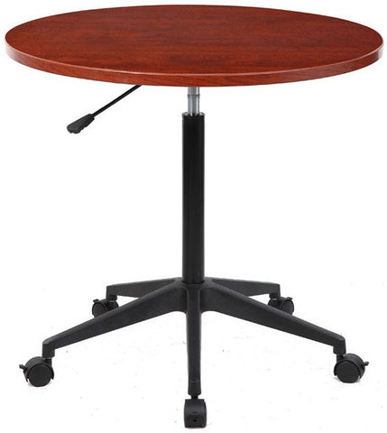 Boss 32" Mobile Round Table Boss Office Products Cherry Activity Table N30-C