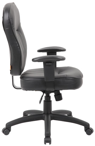 Boss Adjustable LeatherPlus Task Chair [B1563] Boss Office Products Task Chair B1563