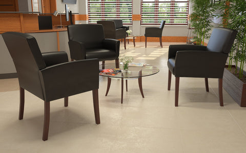 Boss Box Arm Reception Room Chair [B619] Boss Office Products Guest Chair B619