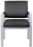 Boss Conrad Antimicrobial Vinyl Waiting Room Chair [BR8111S-AM-BK] Boss Office Products Guest Chair BR8111S-AM-BK