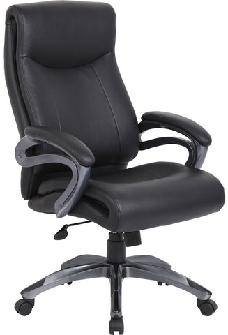 Boss Dual Layer High Back Executive Chair [B8661] Boss Office Products Leather Office Chair