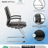 Boss Executive CaressoftPlus Guest Chair with Chrome Finish [B9479-BK] Boss Office Products Executive Chair