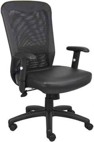 Boss Executive Mesh Back Office Chair [B580] Boss Office Products Black Nylon Mesh Chair B580