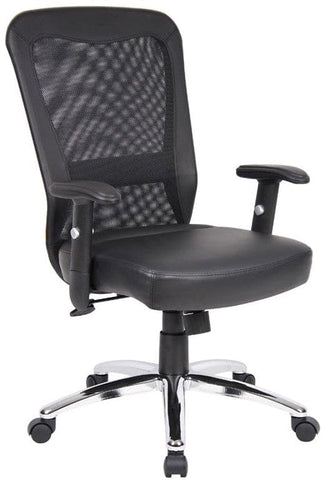 Boss Executive Mesh Back Office Chair [B580] Boss Office Products Chrome Mesh Chair B580C