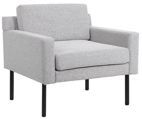 Boss Grey Poly-Linen Weave Lounge Chair Boss Office Products BR8001-GY