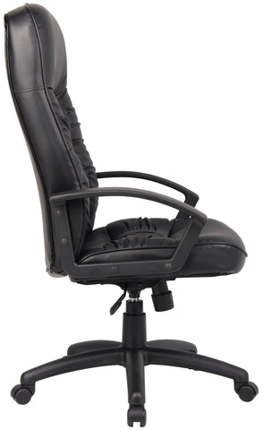 Boss High Back Leather Executive Chair [B7301] Boss Office Products Leather Office Chair B7301