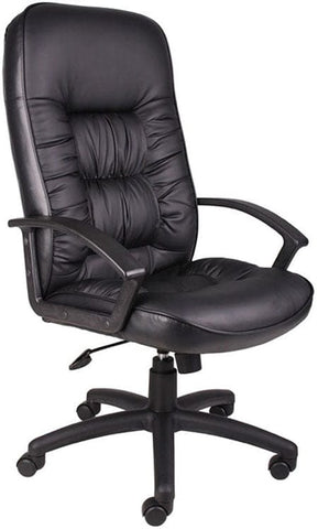 Boss High Back Leather Executive Chair [B7301] Boss Office Products Leather Office Chair B7301