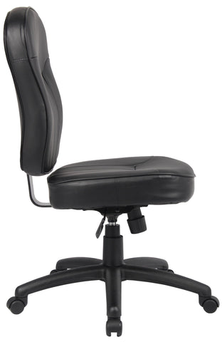 Boss LeatherPlus Armless Task Chair [B1560] Boss Office Products Task Chair B1560