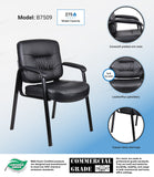 Boss LeatherPlus Guest Chair [B7509] Boss Office Products Guest Chair B7509