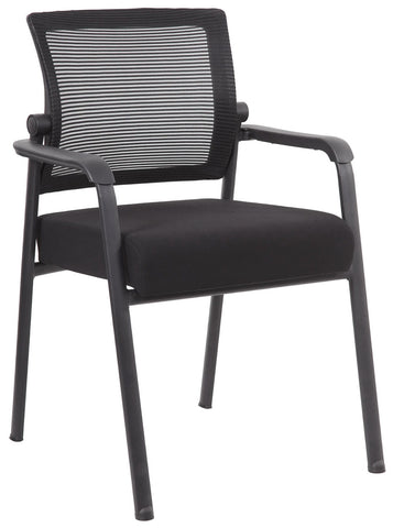Boss Mesh 4-Legged Guest Chair [B6889] Boss Office Products No Casters Guest Chair B6889-BK