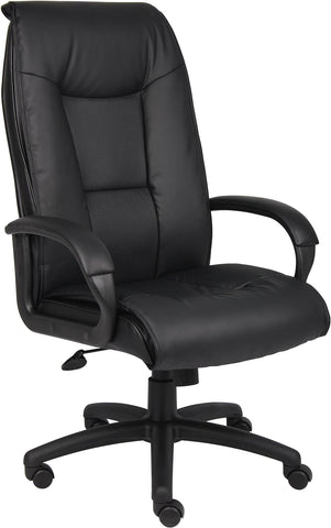 Boss Perforated LeatherPlus Executive Chair [B7601] Boss Office Products Leather Office Chair B7601