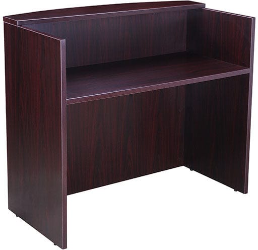 Boss Reception Desk, 71W X 30/36D X 42H Boss Office Products