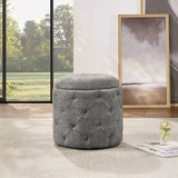 Office Star Erindale Round Storage Ottoman [END]