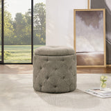 Office Star Erindale Round Storage Ottoman [END]