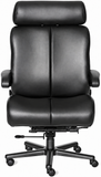 ERA Office Chairs OF-BIGS Big Sur black executive office chair, front view of high back and wide seat