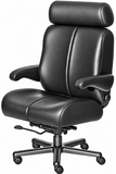 ERA Office Chairs OF-BIGS Big Sur black executive office chair, front angled view with wide headrest