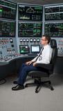 ERA Office Chairs OF-HENRY Henry office chair in use at a control-room workstation