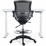 Harwick Evolve Mesh Big and Tall Drafting Chair - Dark Knight Edition [2250D-DRK] Harwick Mesh Chair