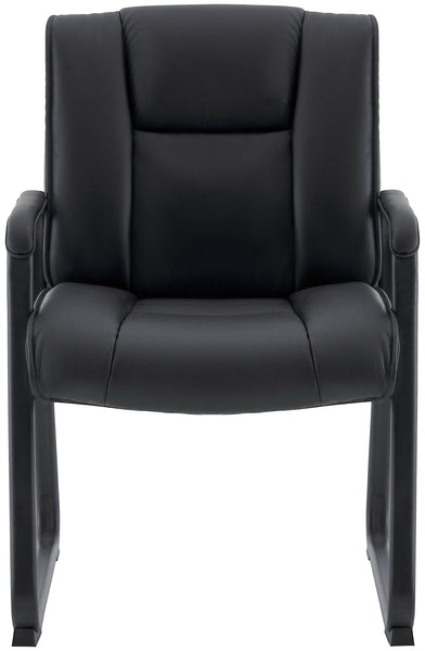 Harwick Premium Top Grain Leather Waiting Room Chair with Sled Base [960L] Harwick Guest Chair 960L