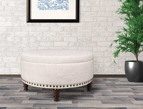 INSPIRED by Bassett Augusta Storage Ottoman [BP-AUOT32] Office Star Ottoman