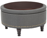 INSPIRED by Bassett Augusta Storage Ottoman [BP-AUOT32] Office Star Ottoman