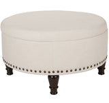INSPIRED by Bassett Augusta Storage Ottoman [BP-AUOT32] Office Star Linen Fabric Ottoman BP-AUOT32-L32