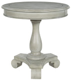 Inspired by Bassett Avalon Round Accent Table [BP-AVLAT] Office Star Antique Grey Stone Accent Table BP-AVLAT-YCM6
