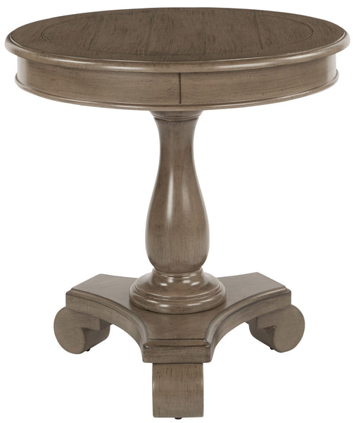 Inspired by Bassett Avalon Round Accent Table [BP-AVLAT] Office Star Brushed Java Accent Table BP-AVLAT-YCM5