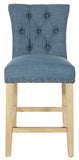 INSPIRED by Bassett Preston 24" Counter Stool, 2-Pack [BP-PSBS24K-M36] Office Star Marlow Indigo Bar Stool BP-PSBS24K-M36